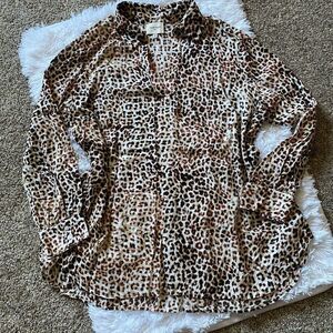 Haute Hippie Tribe Animal Print Top Size 2X